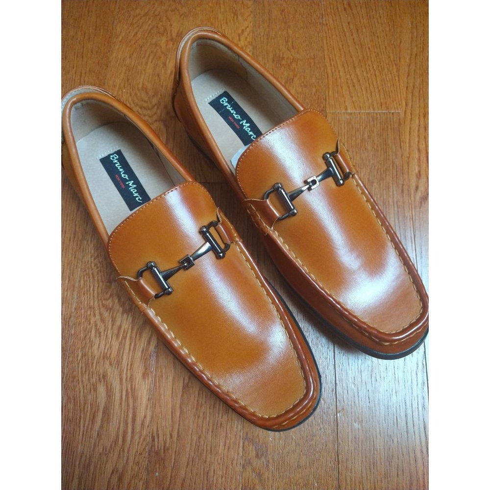 Bruno Marc Light Brown Tan Men's Dress Shoes Size 10.5 Harry
